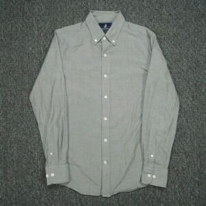 Wool & Prince Shirt Mens Extra Small Gray Slim Fit Long Sleeve Button Down XS